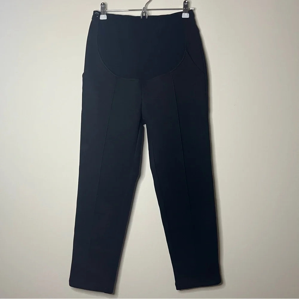 DANTINU High Waisted Pleated Black Cigarette Pants